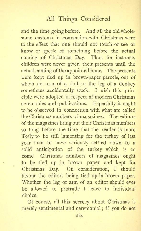 Chesterton - All Things Considered, p. 284