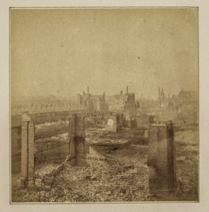 Chicago Fire of 1871, From Harrison St. North (NBY 1617)