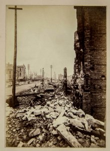 Chicago Fire of 1871, Washington St. East from LaSalle (NBY 1555)