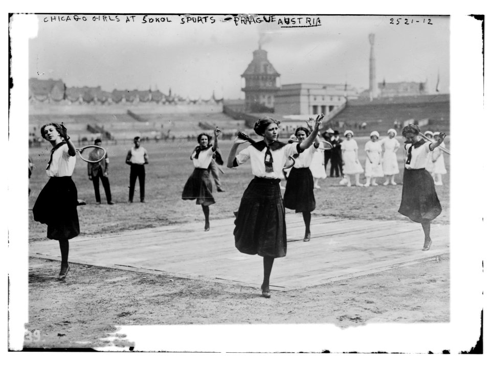Chicago girls at Sokol Sports, Prague, Austria LCCN2014691798