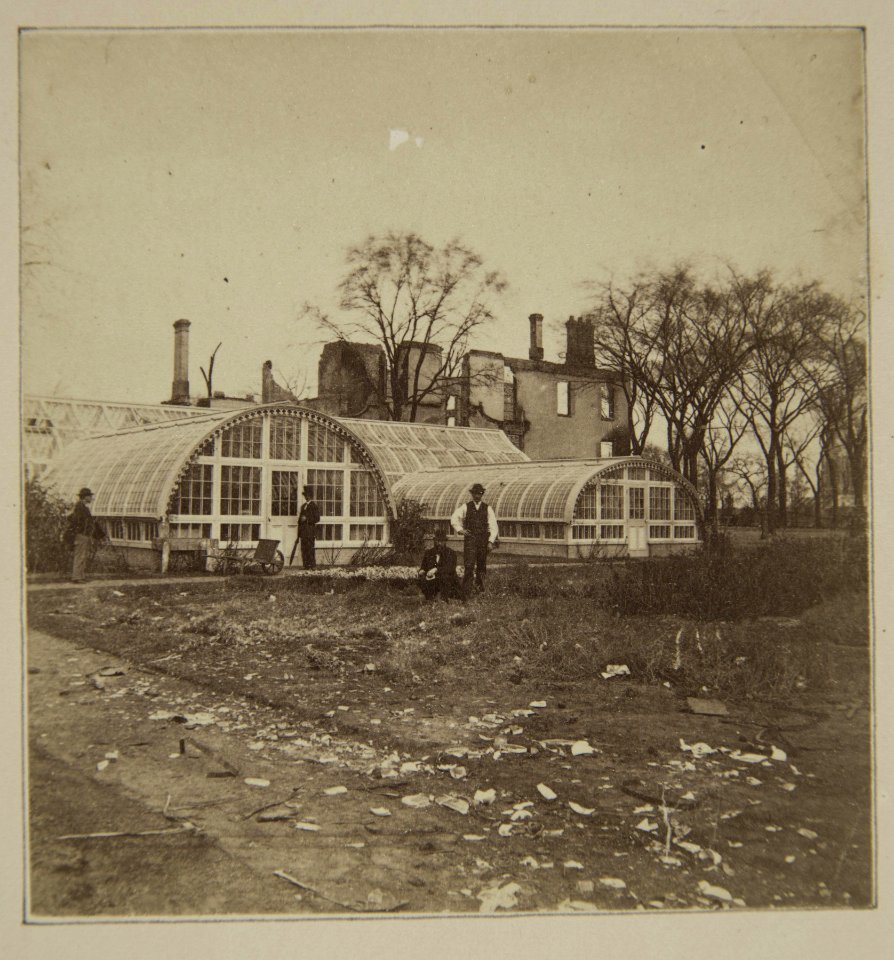 Chicago Fire of 1871, E.B.McCaggs Conservatory (NBY 1517)