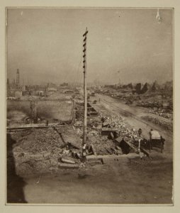 Chicago Fire of 1871, State St. North from First National Bank (NBY 1479)