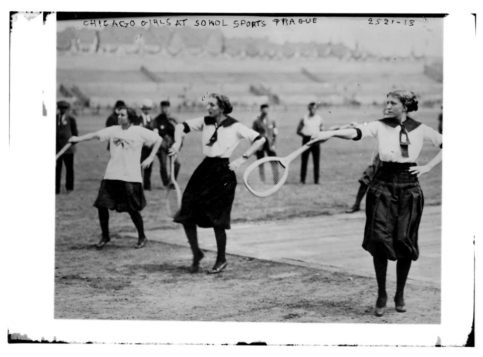 Chicago girls at Sokol Sports, Prague, Austria LCCN2014691799