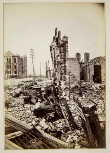 Chicago Fire of 1871, Methodist Church Block Clark St. (NBY 1642)