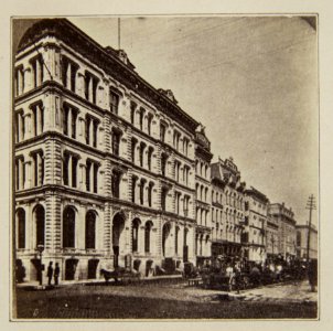 Chicago pre-fire, LaSalle St. North from Washington (NBY 1384)