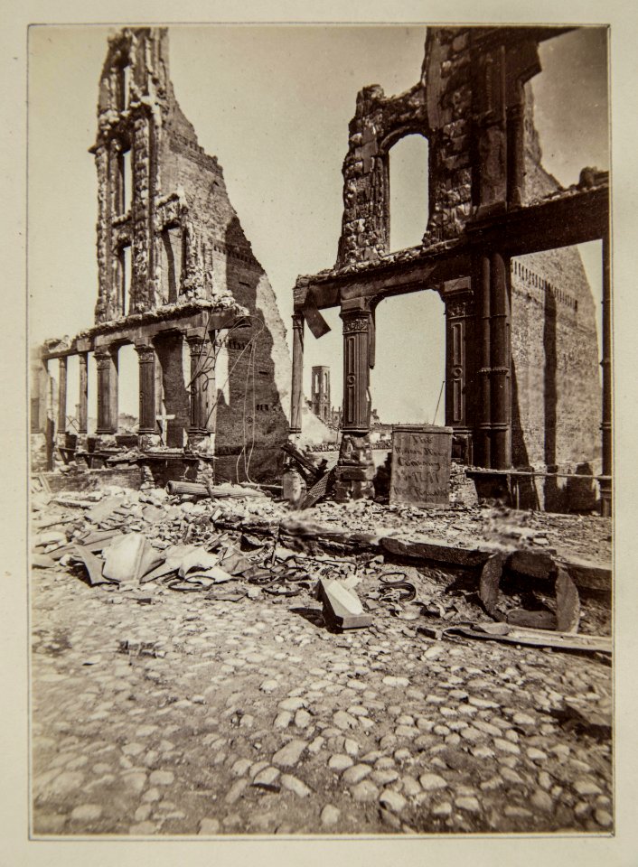 Chicago Fire of 1871, Booksellers Row State St. (NBY 1446)