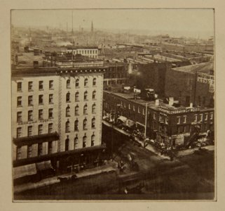 Chicago pre-fire, From Dome of Court House North (NBY 1453)