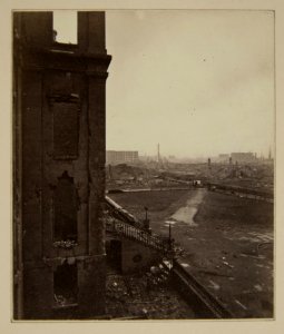 Chicago Fire of 1871, From Court House Steps Northwest (NBY 1269)