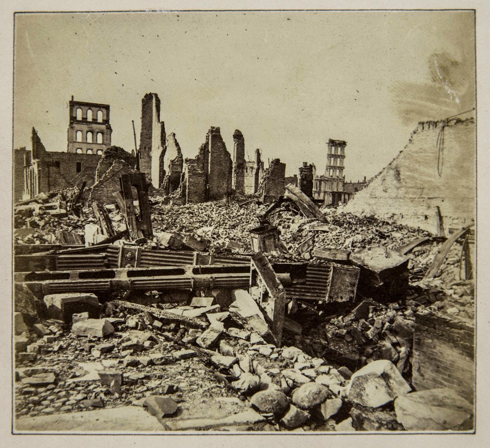 Chicago Fire of 1871, Ruins of Palmer House (NBY 1447)