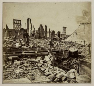 Chicago Fire of 1871, Ruins of Palmer House (NBY 1447)