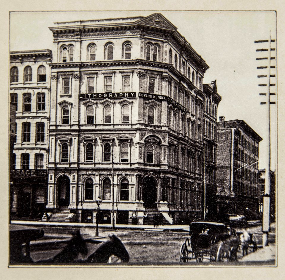 Chicago pre-fire, First National Bank corner of State and Washington Sts. (NBY 1316)