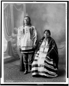 Chief Drag Wolf and wife LCCN91789083 photo