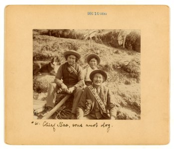 Chief Isac, sons and dog LCCN2005680660