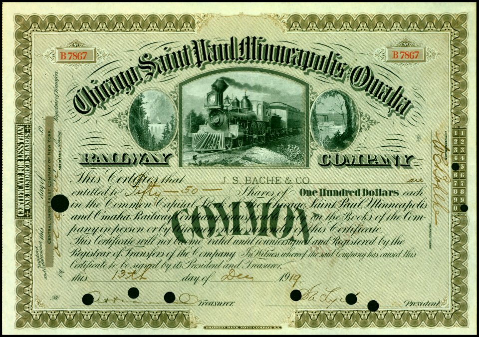 Chicago, Saint Paul, Minneapolis and Omaha RW 1919