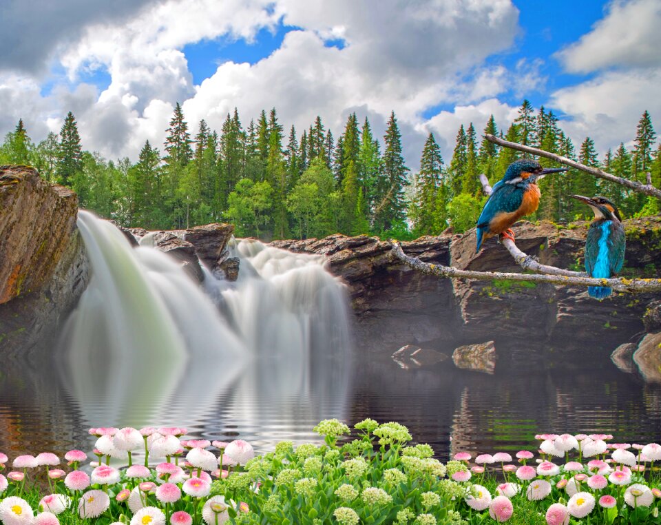 Landscape waters mood