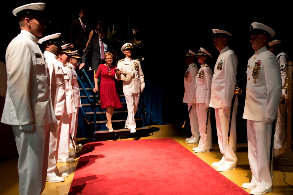 Chief of Naval Operations (CNO) Adm. Jonathan Greenert is relieved by Adm. John Richardson. (21464099888)