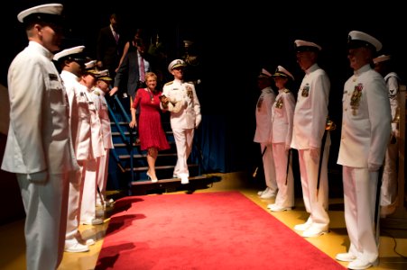 Chief of Naval Operations (CNO) Adm. Jonathan Greenert is relieved by Adm. John Richardson. (21464099888)