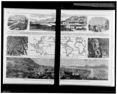 Commercial and geographical relation of New York to Europe and Asia, with views of Hong Kong, Honolulu, Aspinwall, Panama, and on the Pacific Railroad LCCN96524934