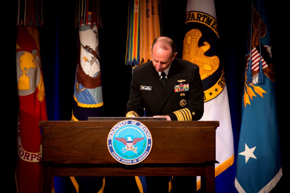 Chief of Naval Operations signs the Human Goals Charter 140428-N-WL435-001