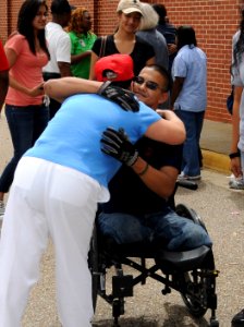 Commissary honors wounded hero, Family (6149582685)
