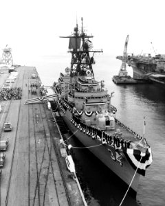 Commissioning of USS Somers (DDG-34) on 10 February 1968