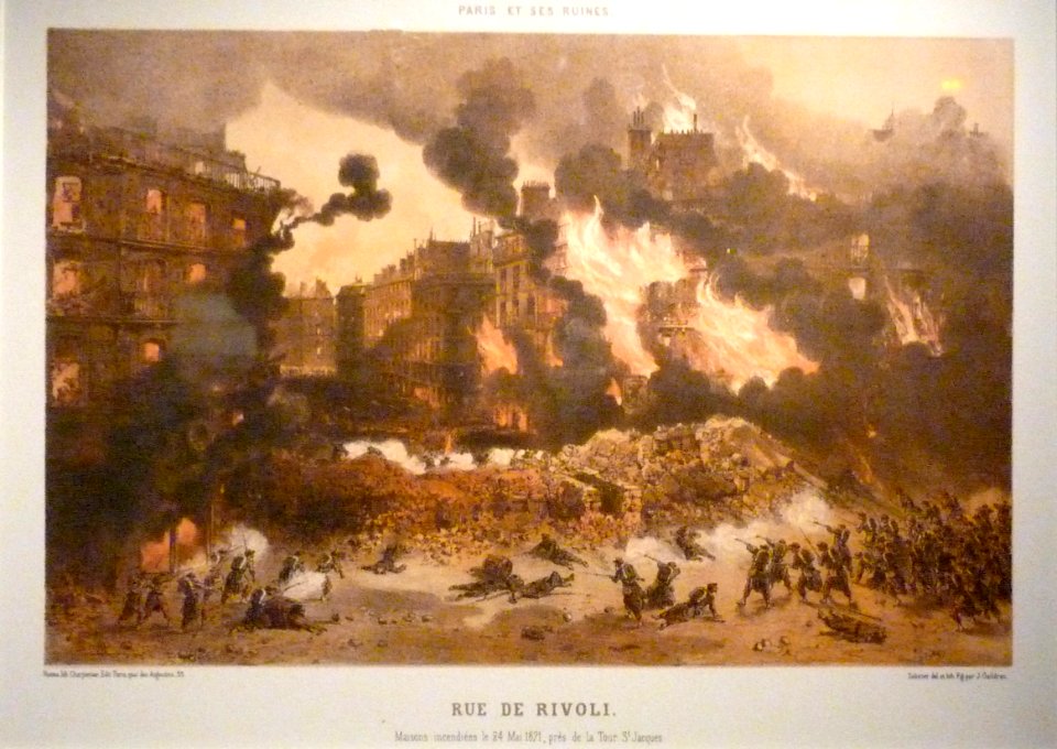 Commune de Paris 24 mai incendies rue de Rivoli
