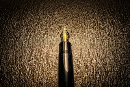 Fountain pen valuable gold