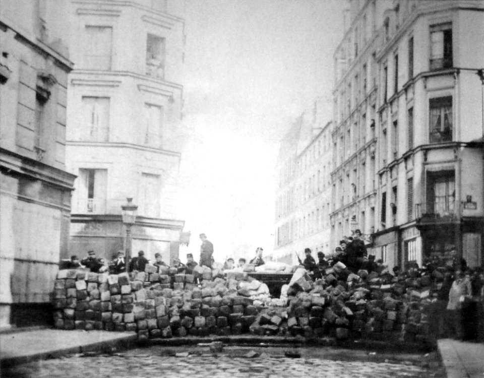 Commune de Paris barricade rue Sedaine