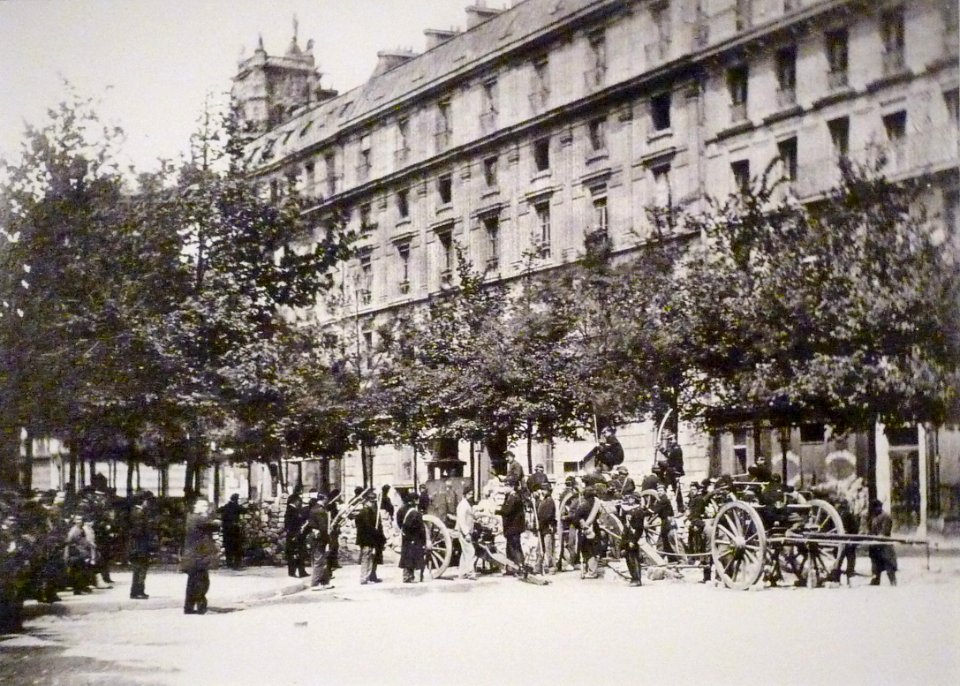 Commune de Paris barricade de la rue Victoria