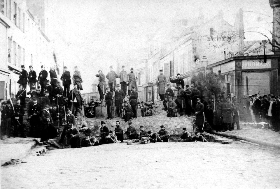 Commune de Paris barricade rue des Amandiers