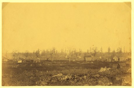 Community adjacent to the fur trading post at Fort Victoria on Vancouver Island, British Columbia LCCN2005680427