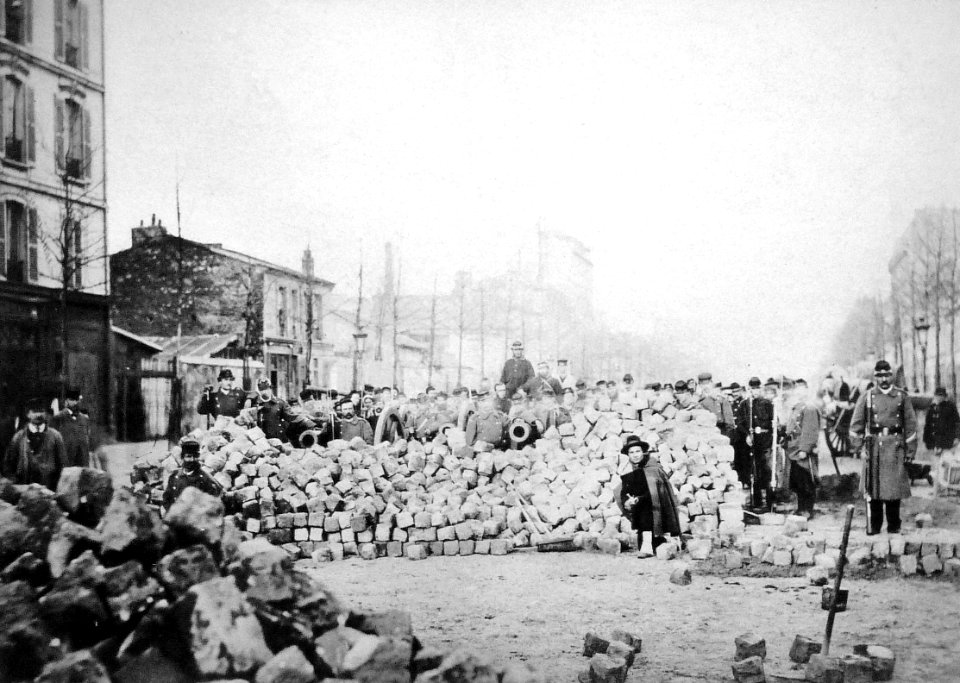 Commune de Paris barricade rue d'Allemagne