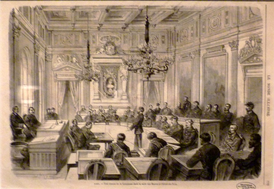 Commune de Paris Une scéance à l'Hôtel de Ville