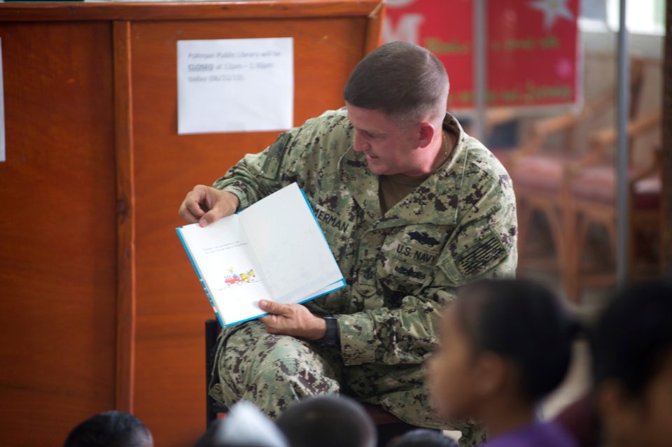 Community relations event for children at Pohnpei Library 150623-N-MK341-007