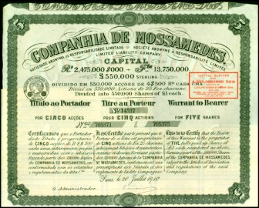 Companhia de Mossamedes 1910