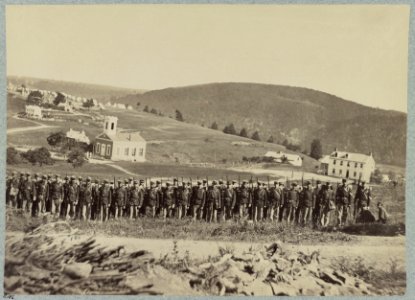 Company A, 22d New York State Militia near Harpers Ferry, Va. (i.e. West Virginia), 1861 (i.e.1862) LCCN2012649355