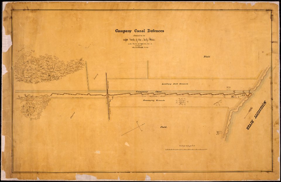 Company Canal Defences Situated on the right bank of the Miss. River in the Parish of Jefferson, La., (near New... - NARA - 305734