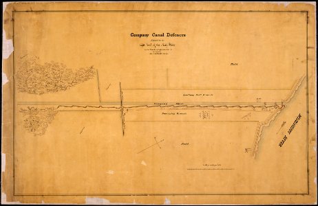 Company Canal Defences Situated on the right bank of the Miss. River in the Parish of Jefferson, La., (near New... - NARA - 305734