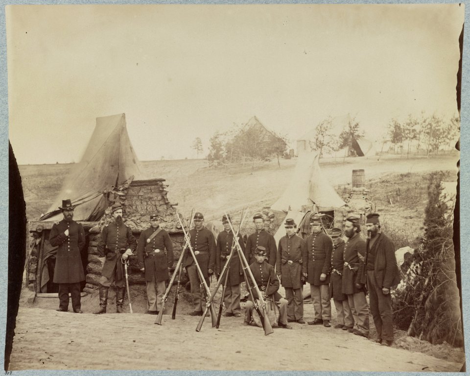 Company D, 61st New York Infantry, Falmouth, Va., April, 1863 LCCN2013648621