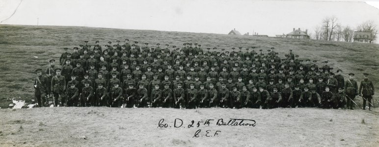 Company D 25th battalion Canadian Expeditionary Force (HS85-10-29979) photo