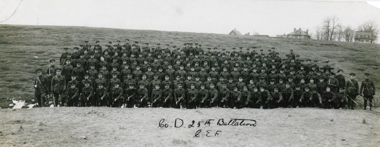 Company D 25th battalion Canadian Expeditionary Force (HS85-10-29979)