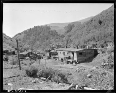 Company housing project at the mine. Hudson Coal Company, Hudson Mine, Sweet Mine, Carbon County, Utah. - NARA - 540487