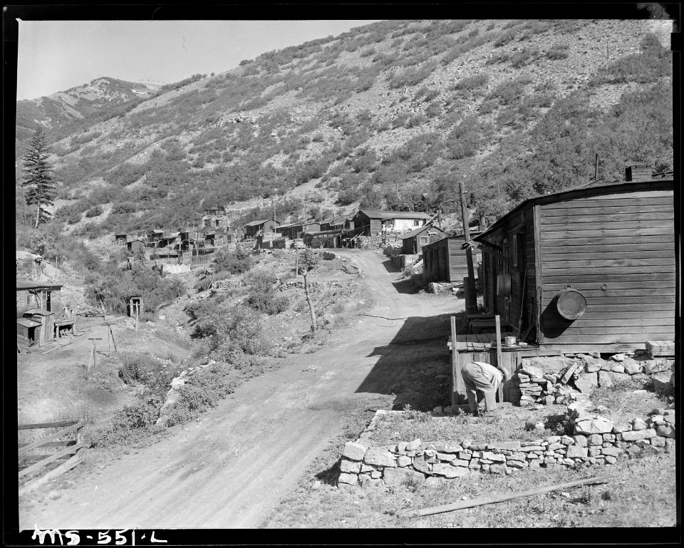 Company housing project at the mine. Hudson Coal Company, Hudson Mine, Sweet Mine, Carbon County, Utah. - NARA - 540482