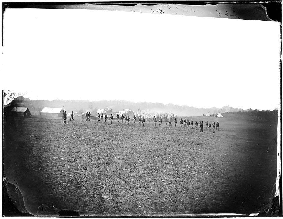 Company of infantry on drill - NARA - 524688