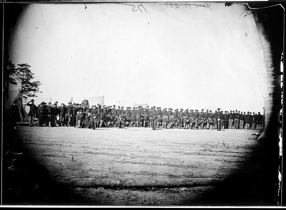 Company of Infantry on parade - NARA - 524594