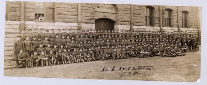 Company C 25th battalion Canadian Expeditionary Force (HS85-10-29978) original photo