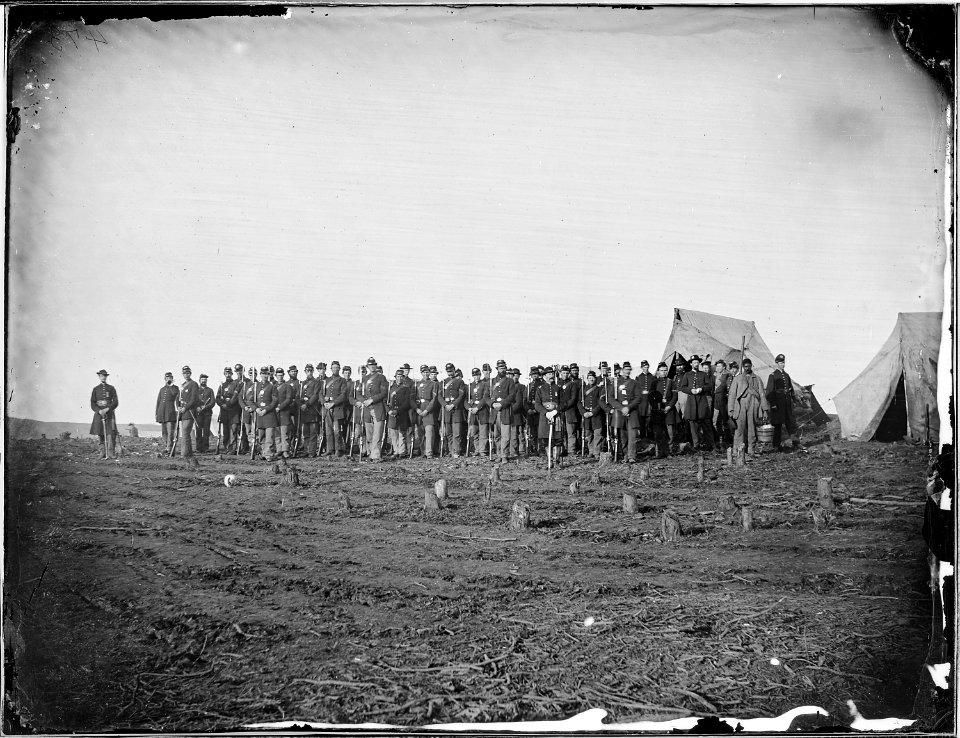 Company of Infantry on parade - NARA - 530546