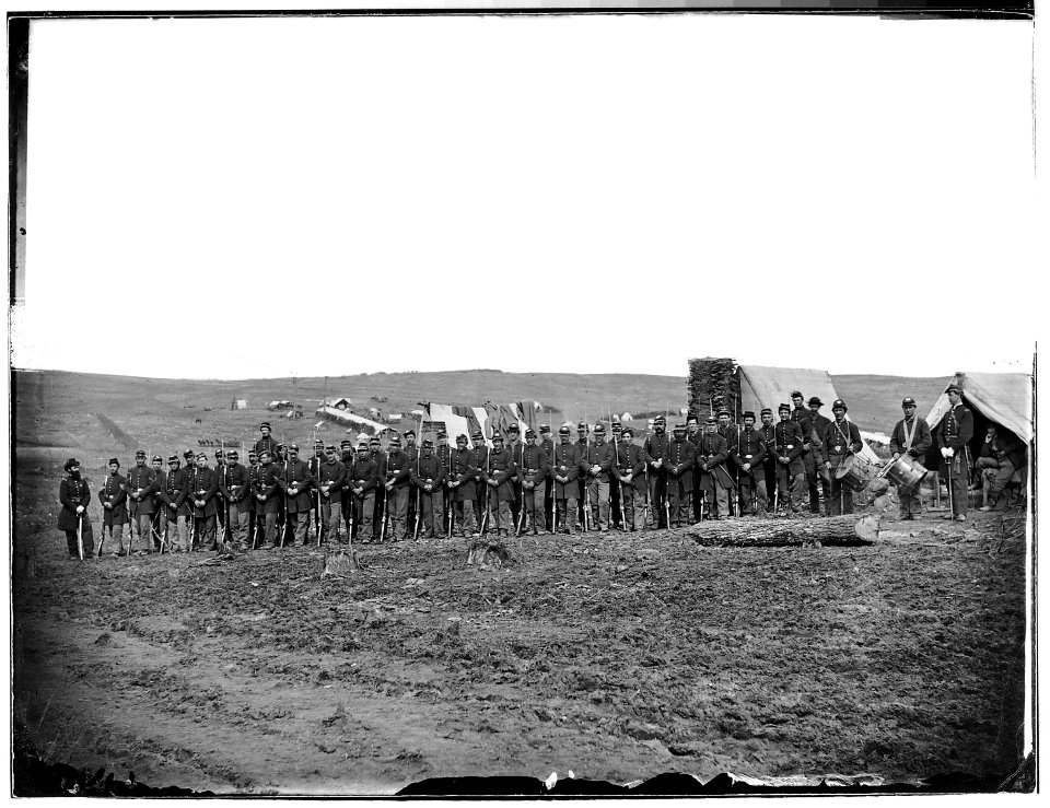 Company on parade - NARA - 524692