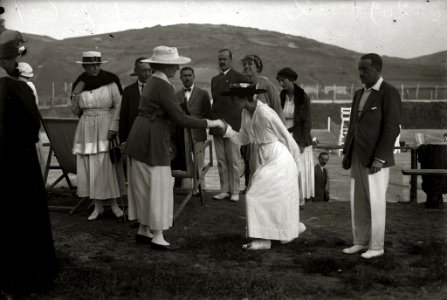 Competición de tenis en el campo de golf de Zarautz (2 de 3) - Fondo Car-Kutxa Fototeka