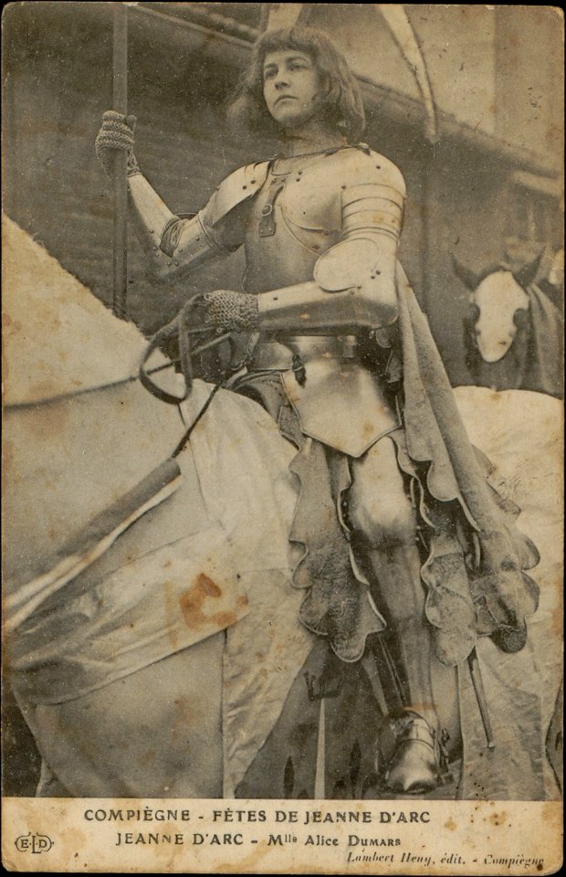 Compiègne, Fête de Jeanne d'Arc, Jeanne d'Arc, Mlle Alice Dumars CP 5544 PR